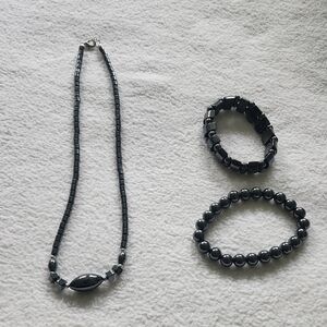 Hematite Jewelry Collection - 3 Pieces